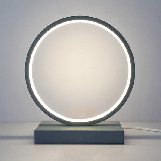 Kreisförmige Nachttischlampe Einfache Stil Acryl LED Nachttischlicht für Schlafzimmer Dekor