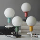 Weißes Gläsernes Sphärisches Nachttlicht Macaron 1 Kopf Tischlampe für Kinderzimmer