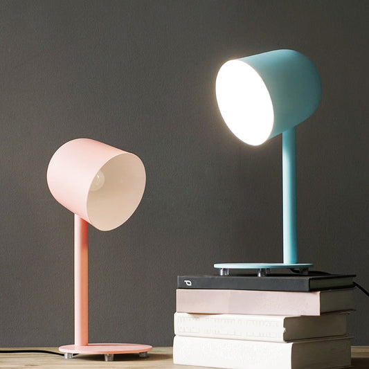 Neuheit Macaron Glockenform Nachttischlampe Metall 1 Glühlampe Kinderzimmer Tischlampe