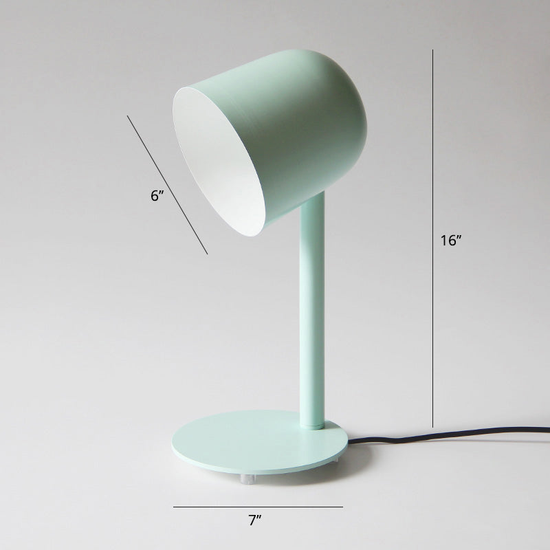 Neuheit Macaron Glockenform Nachttischlampe Metall 1 Glühlampe Kinderzimmer Tischlampe