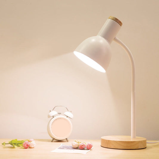 Flexible Gooseneck Metall Leseleuchte Nordic Style Einzel Nachtischlampe mit Glockenschirm
