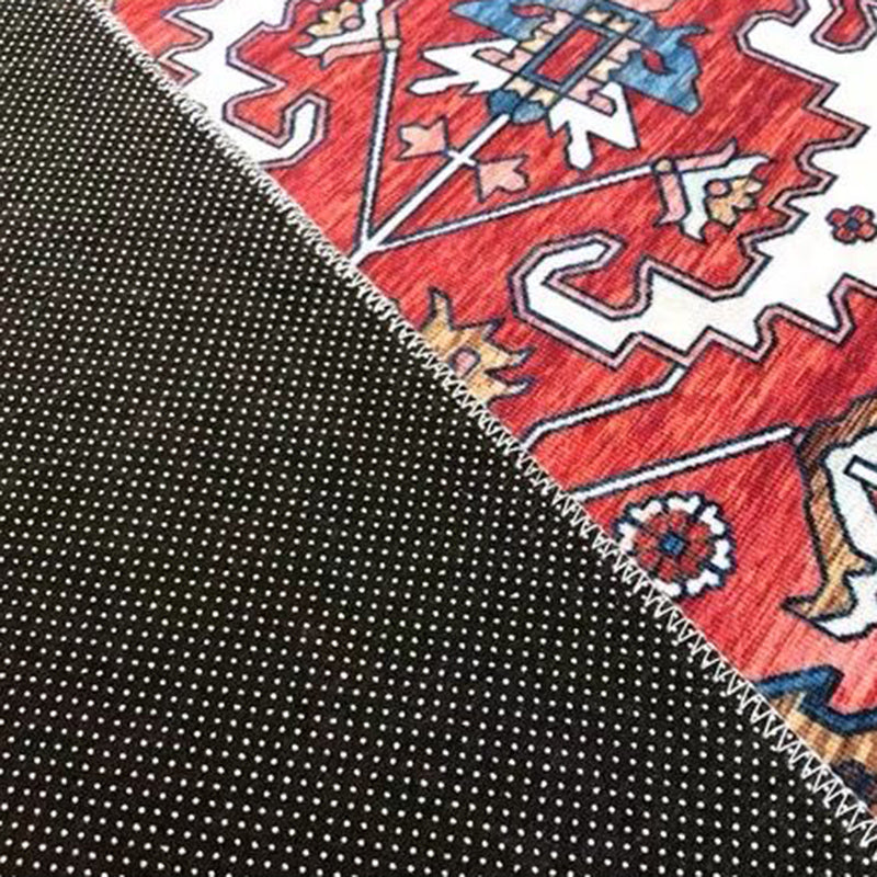 Frendorf | Meerkleurig woonkamer tapijt Perzisch Geometrisch gedrukt tapijt voor binnen Katoenmengsel Antislip Onderhoudsvriendelijk gebiedtapijt