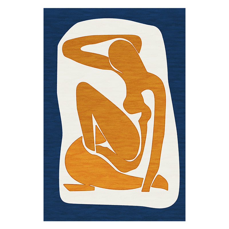 Frendorf | Beruhigender Farbkasten Teppich Mehrfarbig Synthetischer Bereich Teppich Rutschfeste Rückseite Fleckenbeständig Innen Teppich für Dekor