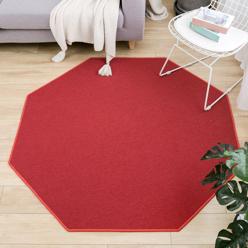 Multi Color Country Teppich Jute Einfarbiger Bereich Teppich Rutschfeste Rückseite Fleckenresistent Pflegeleicht Innen Teppich für Raum