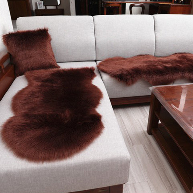 Multi-Farben Uni Teppich Fuzzy Lässiger Innen Teppich Rutschfeste Rückseite Haustierfreundlicher Waschbarer Teppich für das Schlafzimmer