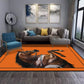 Multicolor Luxe Teppich Baumwollmischung Tiermuster Bereichsteppich Rutschfeste Unterlage Fleckenresistenter Bereichsteppich für das Wohnzimmer