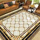 Frendorf | Multicolor novel carpet made of cotton blend with checkered pattern, non-slip, pet-friendly interior carpet for the living room