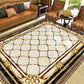 Frendorf | Multicolor novel carpet made of cotton blend with checkered pattern, non-slip, pet-friendly interior carpet for the living room