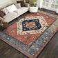 Frendorf | Multicolor novel carpet made of cotton blend with checkered pattern, non-slip, pet-friendly interior carpet for the living room