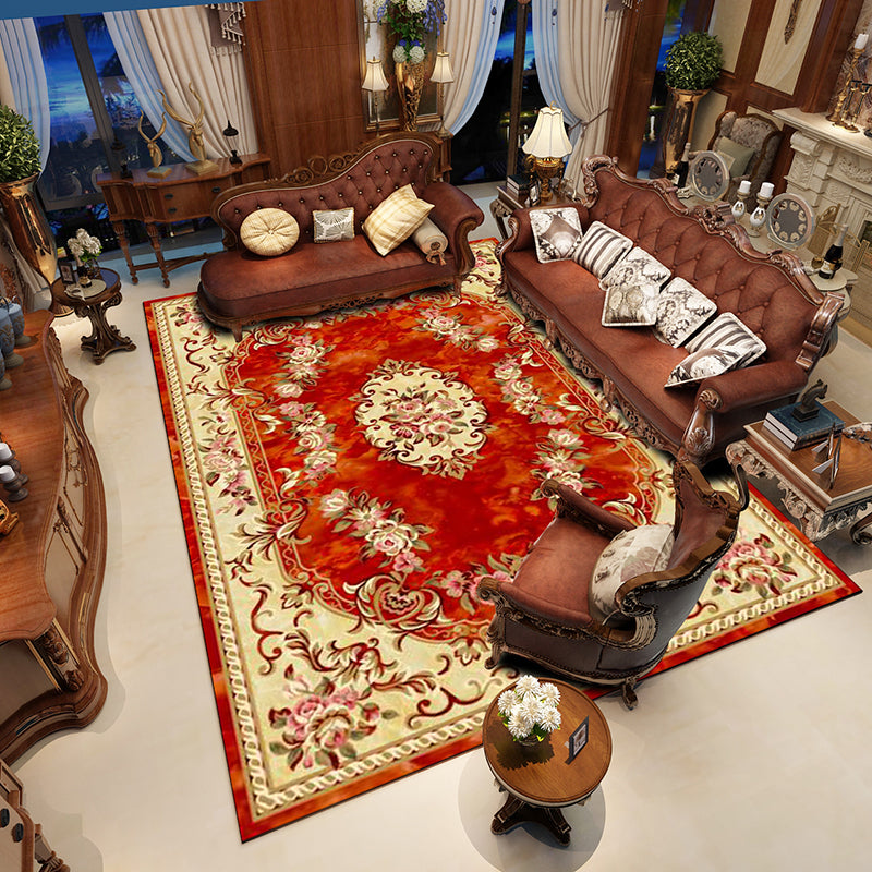 Frendorf | Multicolor novel carpet made of cotton blend with checkered pattern, non-slip, pet-friendly interior carpet for the living room