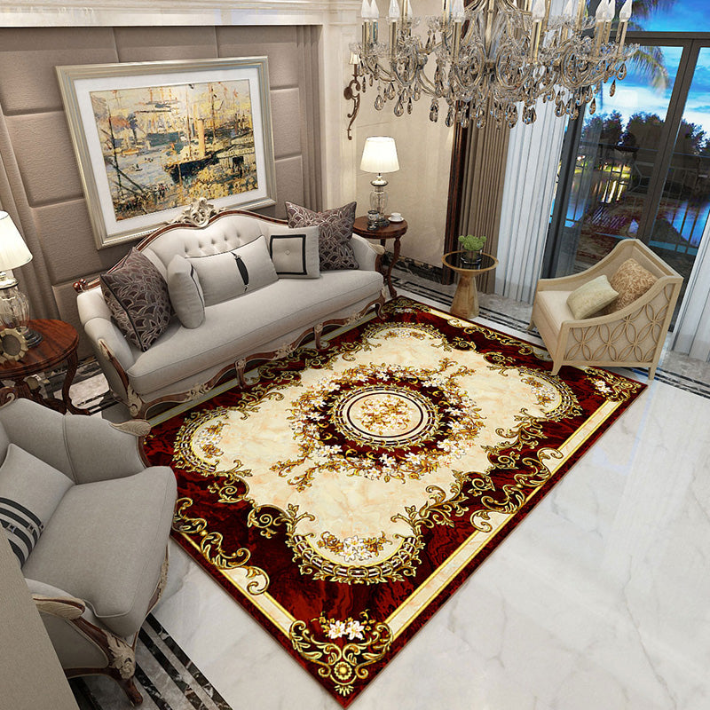 Frendorf | Multicolor novel carpet made of cotton blend with checkered pattern, non-slip, pet-friendly interior carpet for the living room