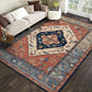 Frendorf | Multicolor novel carpet made of cotton blend with checkered pattern, non-slip, pet-friendly interior carpet for the living room