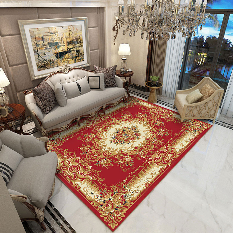 Frendorf | Multicolor novel carpet made of cotton blend with checkered pattern, non-slip, pet-friendly interior carpet for the living room