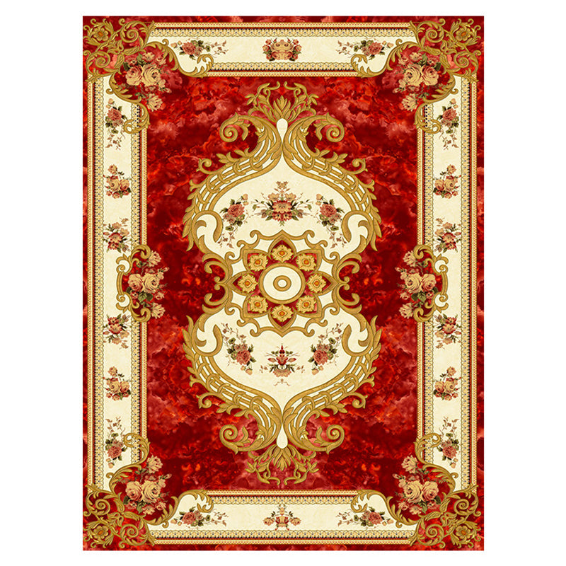 Frendorf | Multicolor novel carpet made of cotton blend with checkered pattern, non-slip, pet-friendly interior carpet for the living room