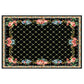 Frendorf | Multicolor novel carpet made of cotton blend with checkered pattern, non-slip, pet-friendly interior carpet for the living room