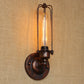 Frendorf | 1/2-Bulb Lineaire Kooi Wandlamp Industrieel Zwart/Roest Metaal Wandverlichtingsarmatuur voor Woonkamer