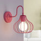 1 Licht Zwiebel Wand Sconces Beleuchtung Loft Stil Schwarz/Weiß Metallic Mini Wand Beleuchtung mit Schwanenhalsarm für Schlafzimmer