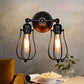 Frendorf | Industrieller Stil Käfig Wandleuchten mit Lampenschirm 2 Lichter Metall Mini Wandleuchte in Kupfer/Antik Silber