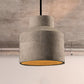 6.5"/8.5"/10.5" Dia Barn/Zylinder/Dom Zement Pendelleuchte Industrie 1 Licht Esszimmertisch Deckenleuchte mit verstellbarem Kabel in Grau