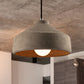 6.5"/8.5"/10.5" Dia Barn/Zylinder/Dom Zement Pendelleuchte Industrie 1 Licht Esszimmertisch Deckenleuchte mit verstellbarem Kabel in Grau