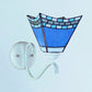 Frendorf | Nautical Glas-in-lood Koepel / Swallow-Tail Wandmontage Licht 1 Licht Binnenwand Sconce Licht in Wit