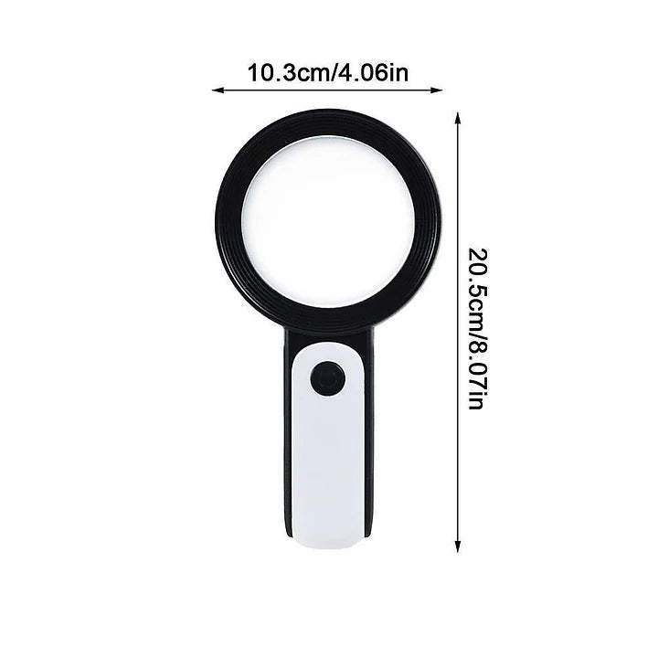 Frendorf | Optische Lupe 30X Handheld für Senioren – Erhöhe deinen Lesekomfort