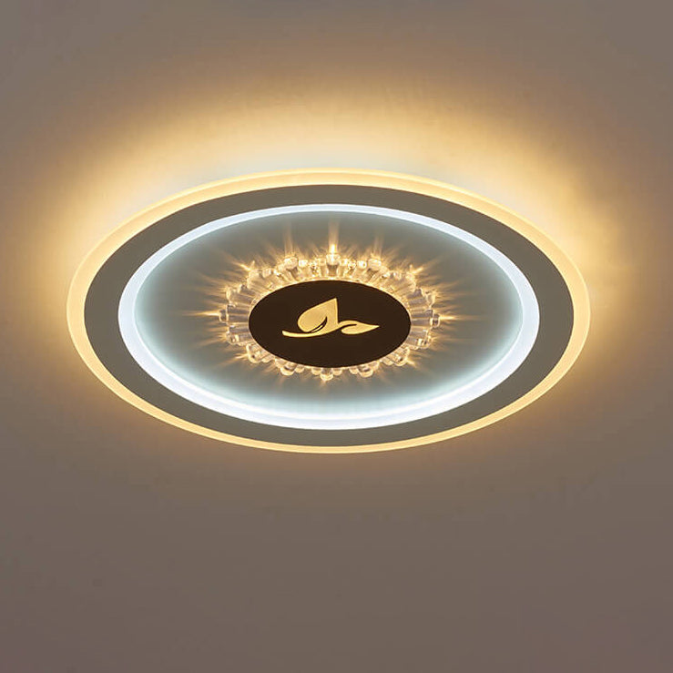 Frendorf | Lumivolt Astra LED Deckenleuchte | Modernes Acryl-Design | Farbwechsel | Dimmbar mit Fernbedienung