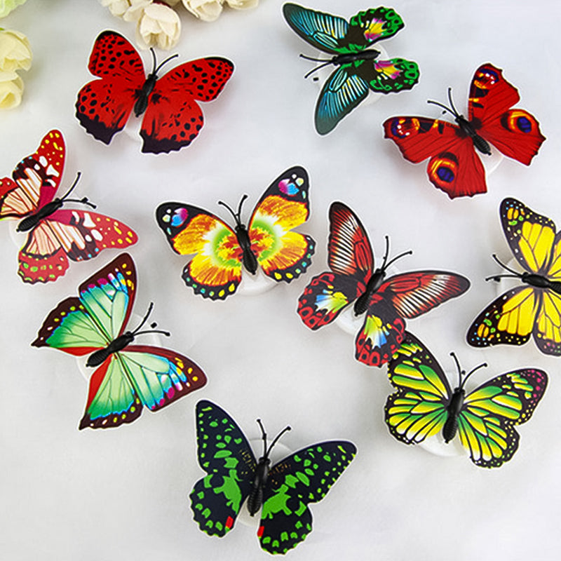 Frendorf | LumiWings - 3D bunte LED Schmetterlings Nachtlichter
