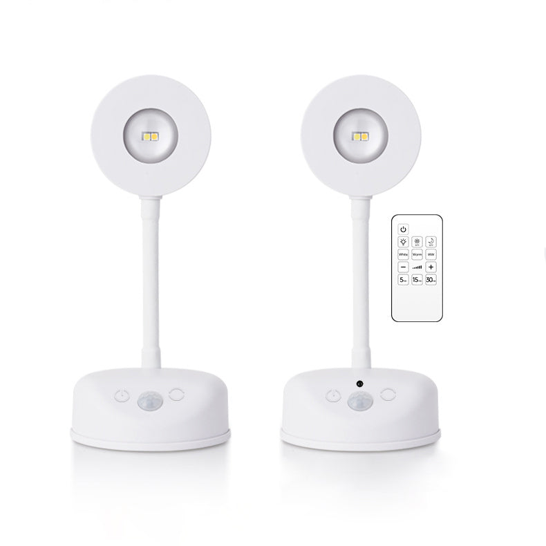 Moderne Einfachheit Wasserdicht ABS Rund LED Wiederaufladbare Bewegungsmelder Wandlampe Für Außenpatio