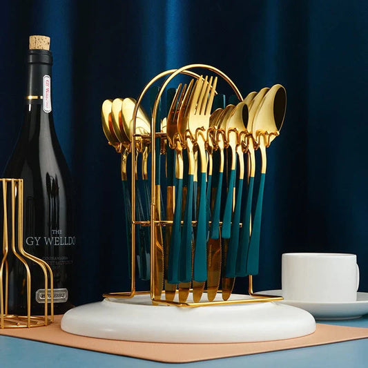 Frendorf | 24-teiliges Luxus-Edelstahl Besteckset