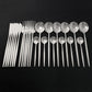 24 teiliges Edelstahl Besteckset Elegantes Spiegel Geschirr Set