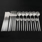 24 teiliges Edelstahl Besteckset Elegantes Spiegel Geschirr Set