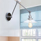 Frendorf | Klar Glas Konische Wandlampe Vintage Stil 1 Licht Wohnzimmer Beleuchtung Fixture in Chrom
