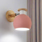 Frendorf | Draai-bare Metaal-sferische Wandlamp Kleuterklas 1 Licht Macaron Wandlamp
