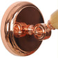 Frendorf | 1 Glühbirne Globe Wandmontierte Lichtarmatur Rustikales Roségold Klares Glas Beleuchtung mit Ausziehbarem Arm