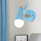 Frendorf | Metalen kleine kegel wandlamp met hertengeweien draaibaar kinderkamer 1 licht Nordische stijl wandlamp