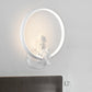 Frendorf | Art Ring Wandleuchte mit kleinem Engel Metallharz Wandlampe für Schlafzimmer Spiegel Badezimmer