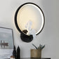Frendorf | Art Ring Wandleuchte mit kleinem Engel Metallharz Wandlampe für Schlafzimmer Spiegel Badezimmer