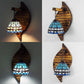 Frendorf | Industrieel Vintage Koepel Wandlamp Geelglas 1 Plek Hangende Wandarmatuur in Beige/blauw voor Gang