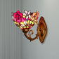 Frendorf | Lodge Flower Wand lamp met gebogen arm 1 licht mini wandverlichting voor woonkamer