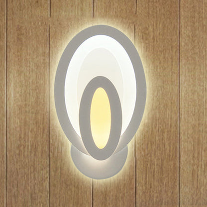 Frendorf | Moderne Weiße LED-Wandleuchte Schmale Panel-Acryl-Wandleuchte für Schlafzimmer Wohnzimmer