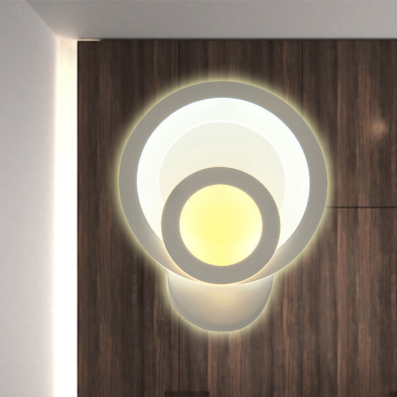 Frendorf | Moderne Weiße LED-Wandleuchte Schmale Panel-Acryl-Wandleuchte für Schlafzimmer Wohnzimmer