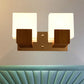Frendorf | Witte Cube Wandlamp Japanse Stijl Eenvoudige Opale Glazen Wandlamp voor Trap Woonkamer