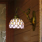 Frendorf | Vintage Dome Wandlamp Gecombineerd Glas Één Licht Mini Wandlamp in Messing