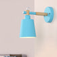 Candy Colored Bucket Sconce Light Angle Adjustable 1 Light Macaron Metal Sconce Lamp for Shop