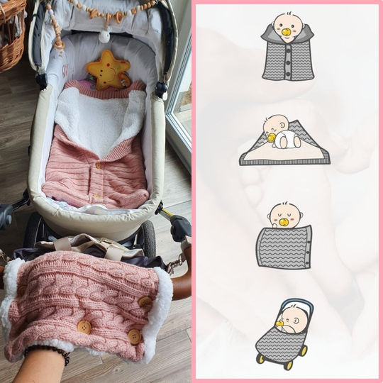 Frendorf | SnuggleNest Baby-Schlafsack - Für Wärme und Komfort im Kinderwagen