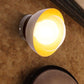 Frendorf | Loft Style Bowl Wandmontage Licht 1 Gloeilamp Metaal Wandverlichting met Heldere Glazen Kap in Zwart voor Slaapkamer