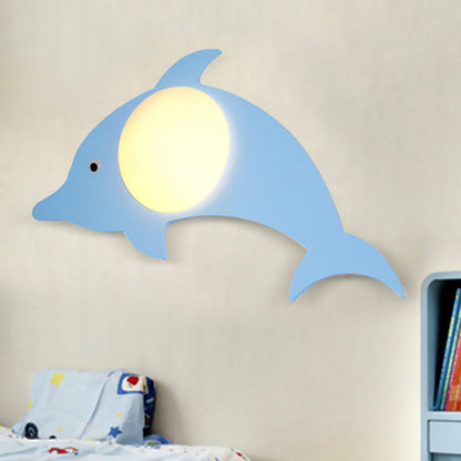 Frendorf | Hout Cartoon Patroon Wandlamp Hedendaagse LED Wandlamp voor Verpleegkamer Slaapkamer