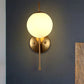 Frendorf | Messing Globus Wandlamp Moderne Opale Glas 1 Licht Koffiehuis Wandlamp Armatuur