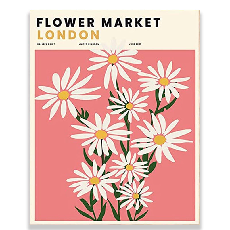 Blossom Flower Market Leinwandposter